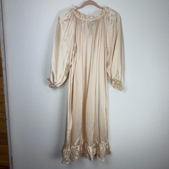NWT Sleeper Love Me Tender Loungewear Silk Dress Milk Cream One Size - Picture 3 of 9